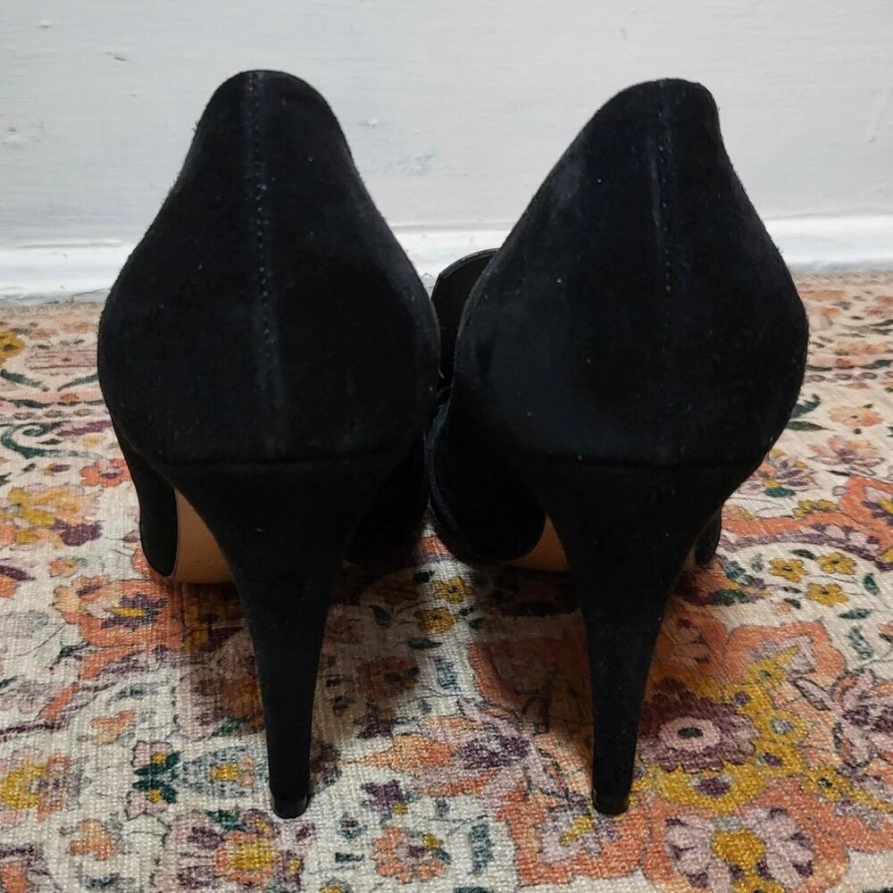ASTORIA Black Suede Pumps - Picture 9 of 10